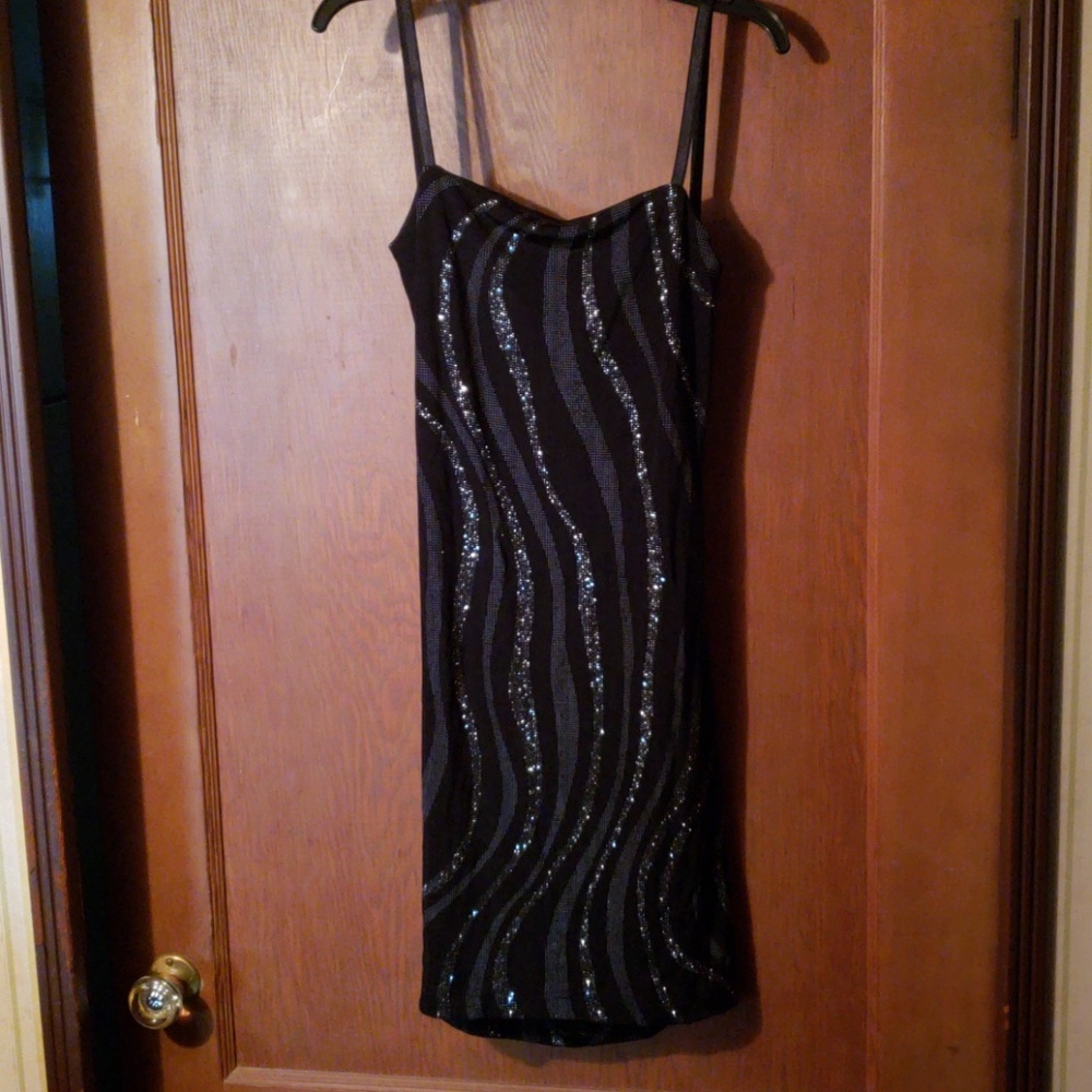 Sparkly Little Black Dress